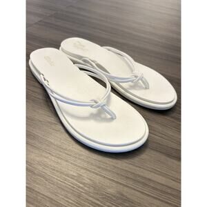 Olukai Women's Aka Flip Flop Thong Sandals White Size 8